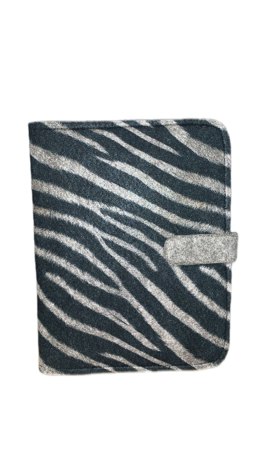 Zebra Print Eco-felt Notebook Cover
